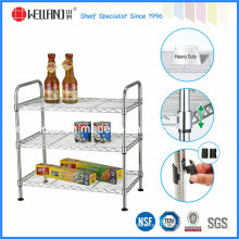 Rack multifuncional de estantería de cocina de alambre de metal cromado con aprobación NSF